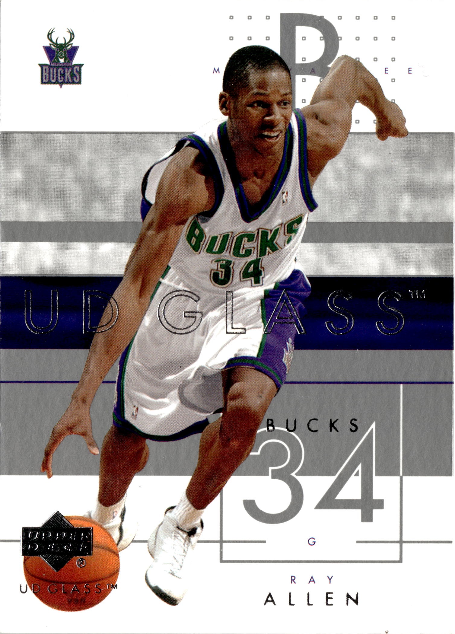 2003 Glass Ray Allen graded slab