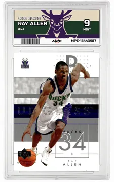 2003 GLASS #43 RAY ALLEN MPE 9 MINT — graded card up for auction
