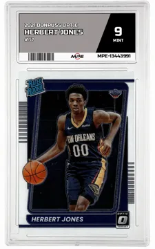 2021 DONRUSS OPTIC #157 HERBERT JONES MPE 9 MINT — graded card up for auction