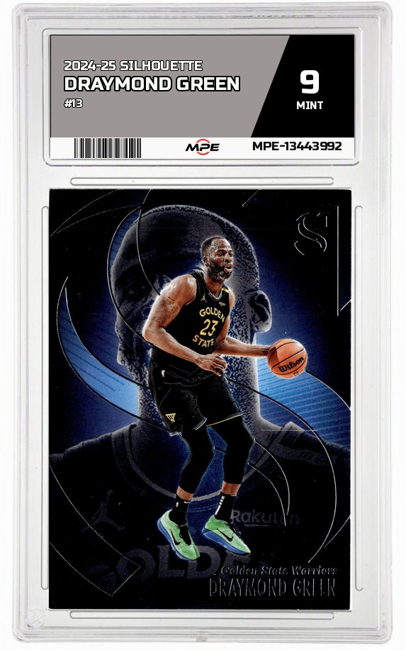 2024-25 SILHOUETTE #13 DRAYMOND GREEN MPE 9 MINT — graded card auctioned from the MPE vault