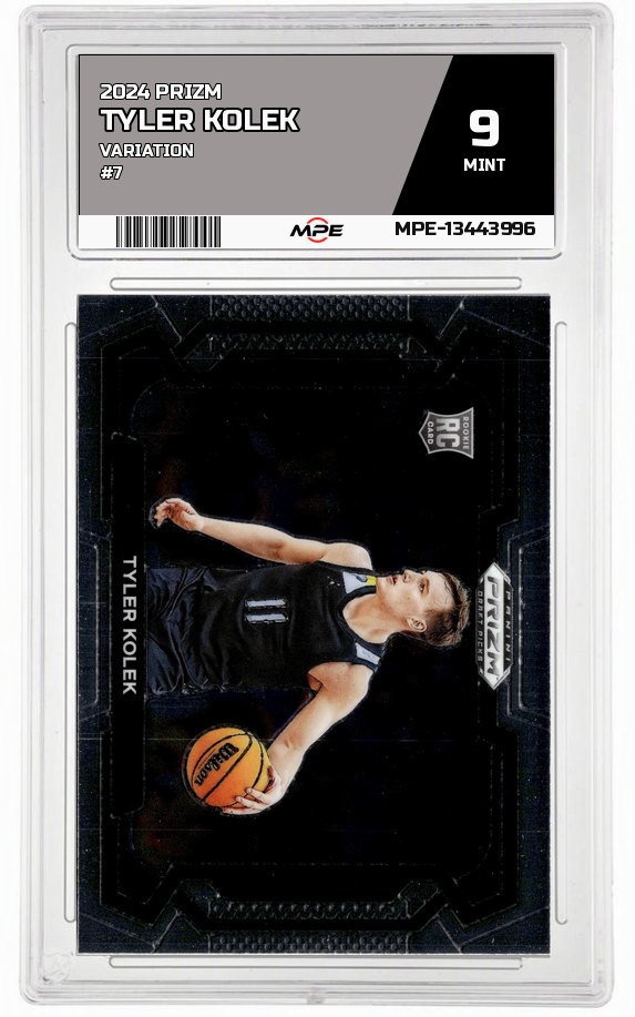 2024 PRIZM VARIATION #7 TYLER KOLEK MPE 9 MINT — graded card auctioned from the MPE vault