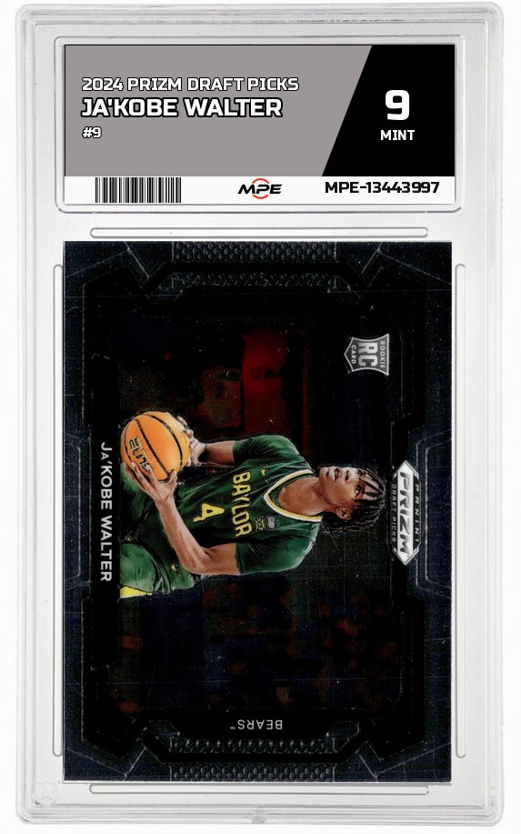 2024 PRIZM DRAFT PICKS #9 JA'KOBE WALTER MPE 9 MINT — graded card auctioned from the MPE vault
