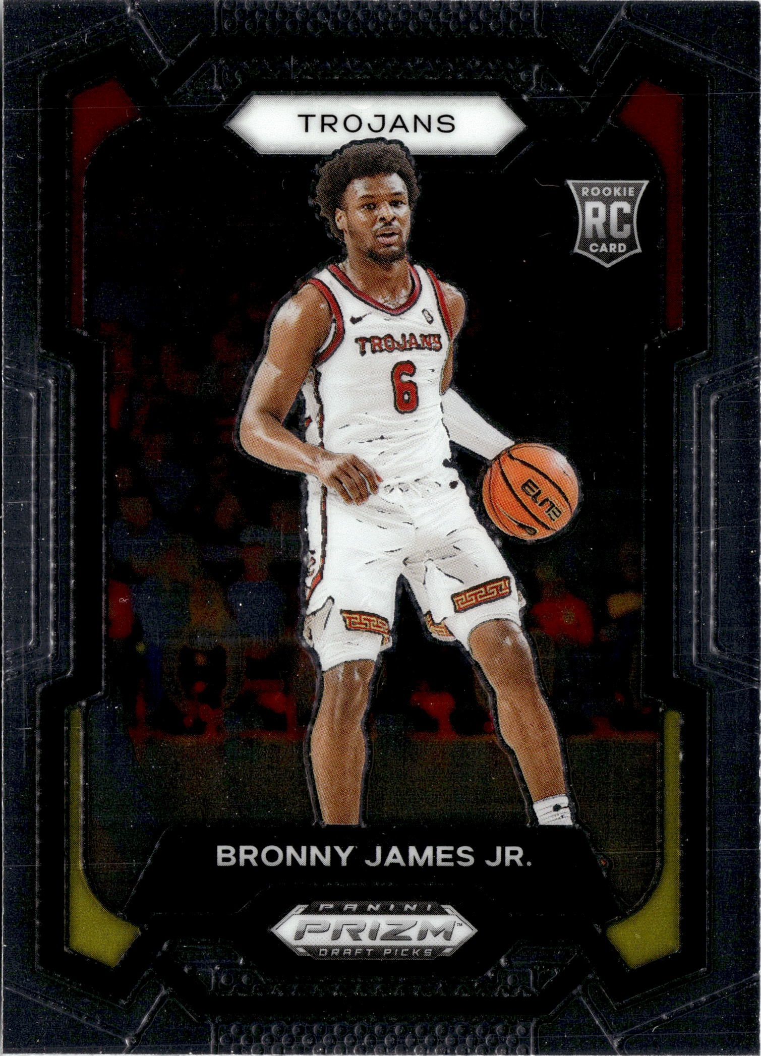 2024 Prizm Draft Picks Bronny James Jr. graded slab