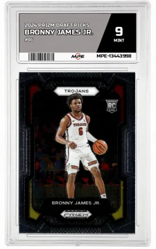 2024 PRIZM DRAFT PICKS #86 BRONNY JAMES JR. MPE 9 MINT — graded card up for auction