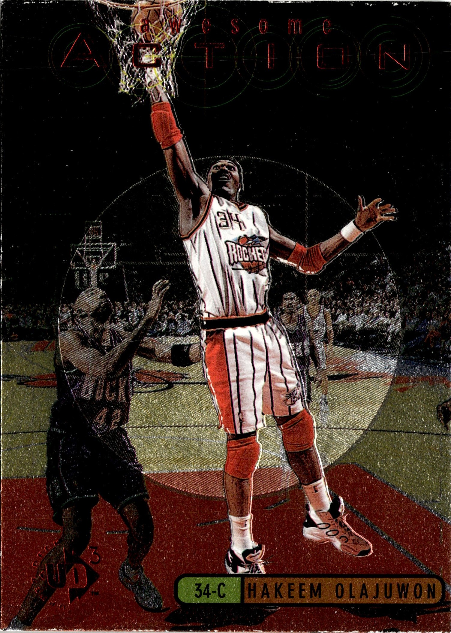 1997 Upper Deck Ud3 Hakeem Olajuwon graded slab