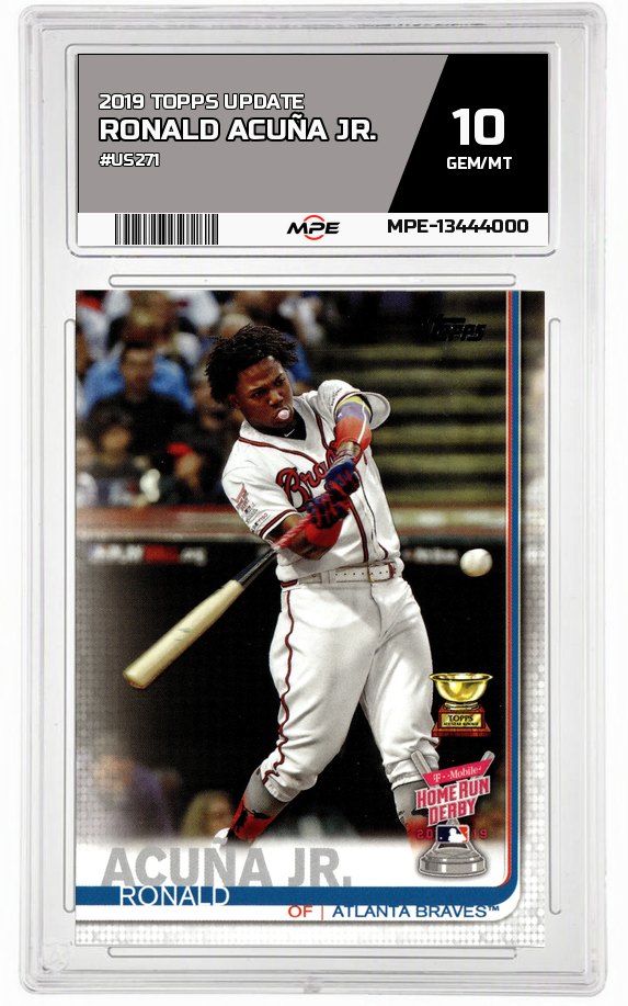 2019 TOPPS UPDATE #US271 RONALD ACUÑA JR. MPE 10 GEM/MT — graded card auctioned from the MPE vault