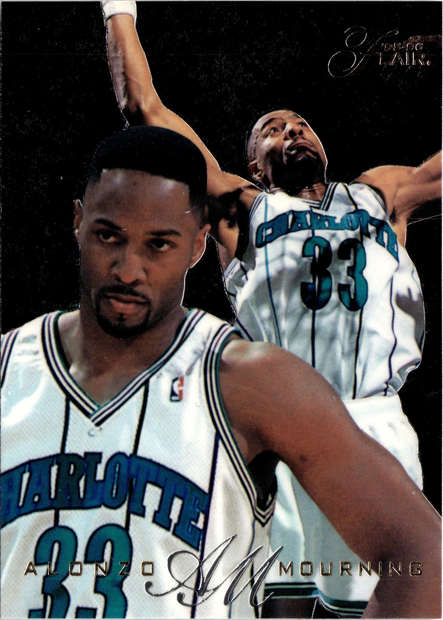 1995 Skybox Premium Alonzo Mourning graded slab