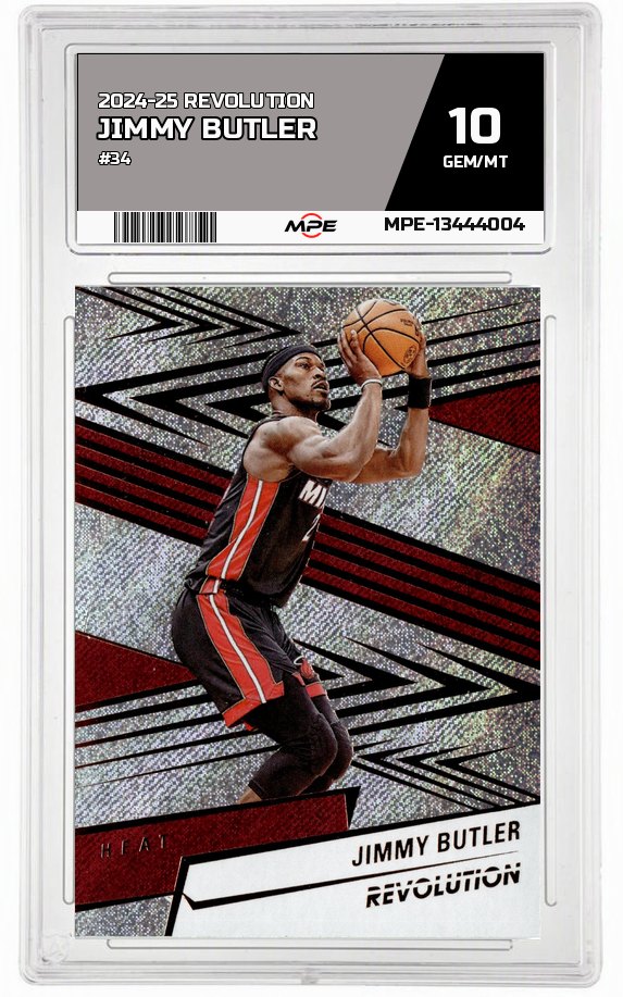 2024-25 REVOLUTION #34 JIMMY BUTLER MPE 10 GEM/MT — graded card auctioned from the MPE vault