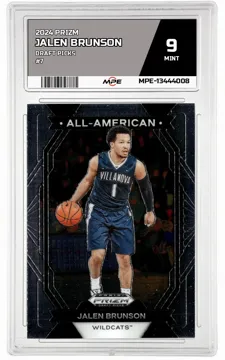 2024 PRIZM DRAFT PICKS #7 JALEN BRUNSON MPE 9 MINT — graded card up for auction