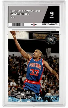 1995 TOPPS STADIUM CLUB #30 GRANT HILL MPE 9 MINT — graded card up for auction