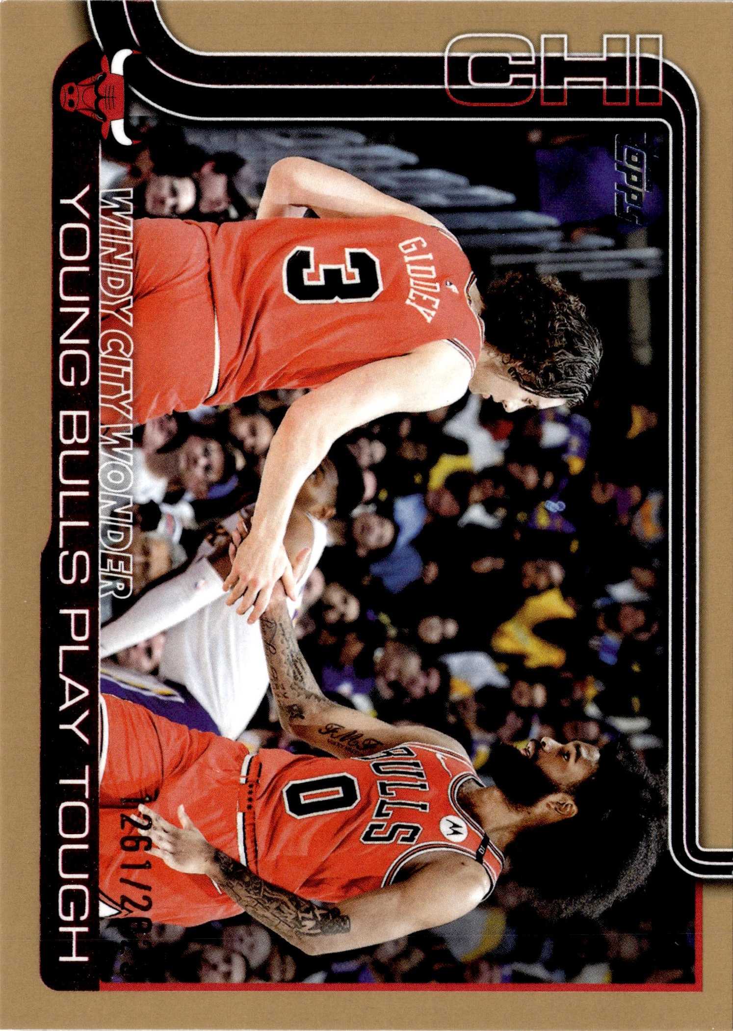 2025 Topps Young Bulls Play Tough graded slab