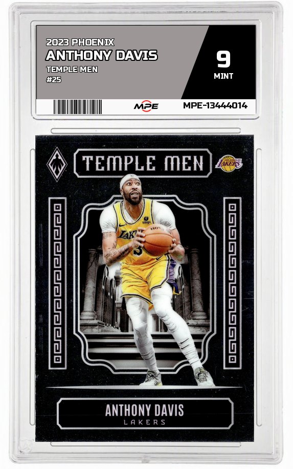 2023 PHOENIX TEMPLE MEN #25 ANTHONY DAVIS MPE 9 MINT — graded card auctioned from the MPE vault
