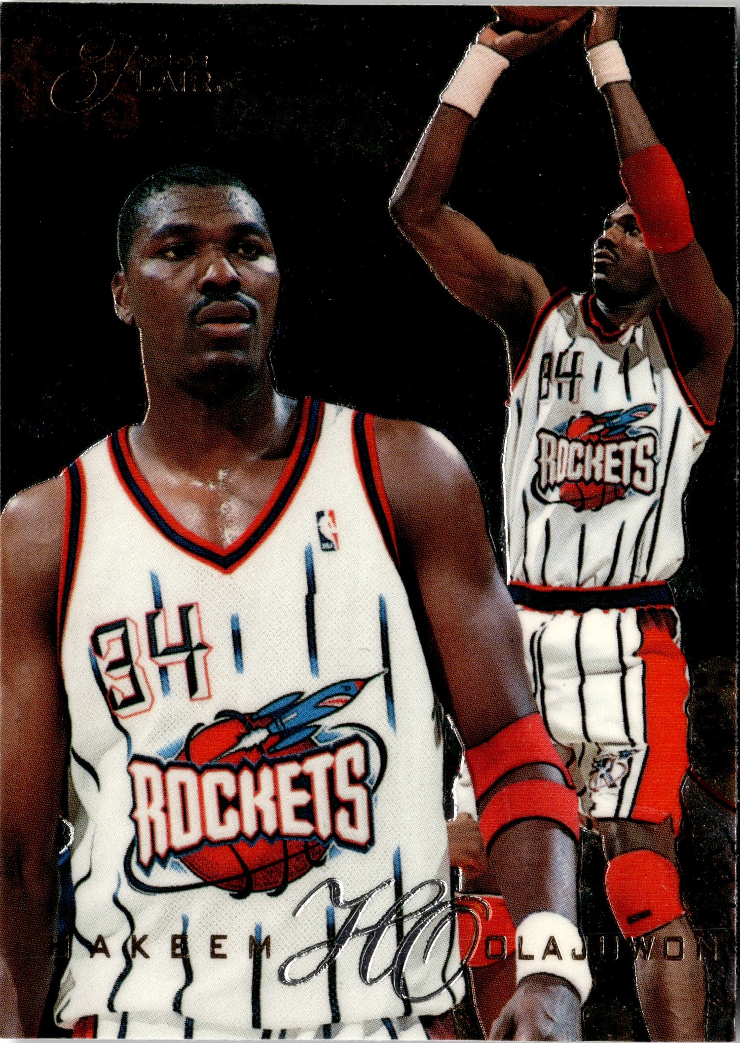 1995-1996 Flair Hakeem Olajuwon graded slab
