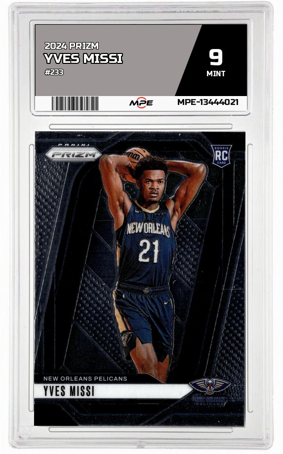 2024 PRIZM #233 YVES MISSI MPE 9 MINT — graded card auctioned from the MPE vault