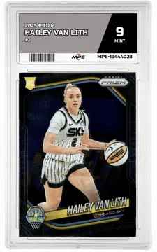 2025 PRIZM #2 HAILEY VAN LITH MPE 9 MINT — graded card up for auction