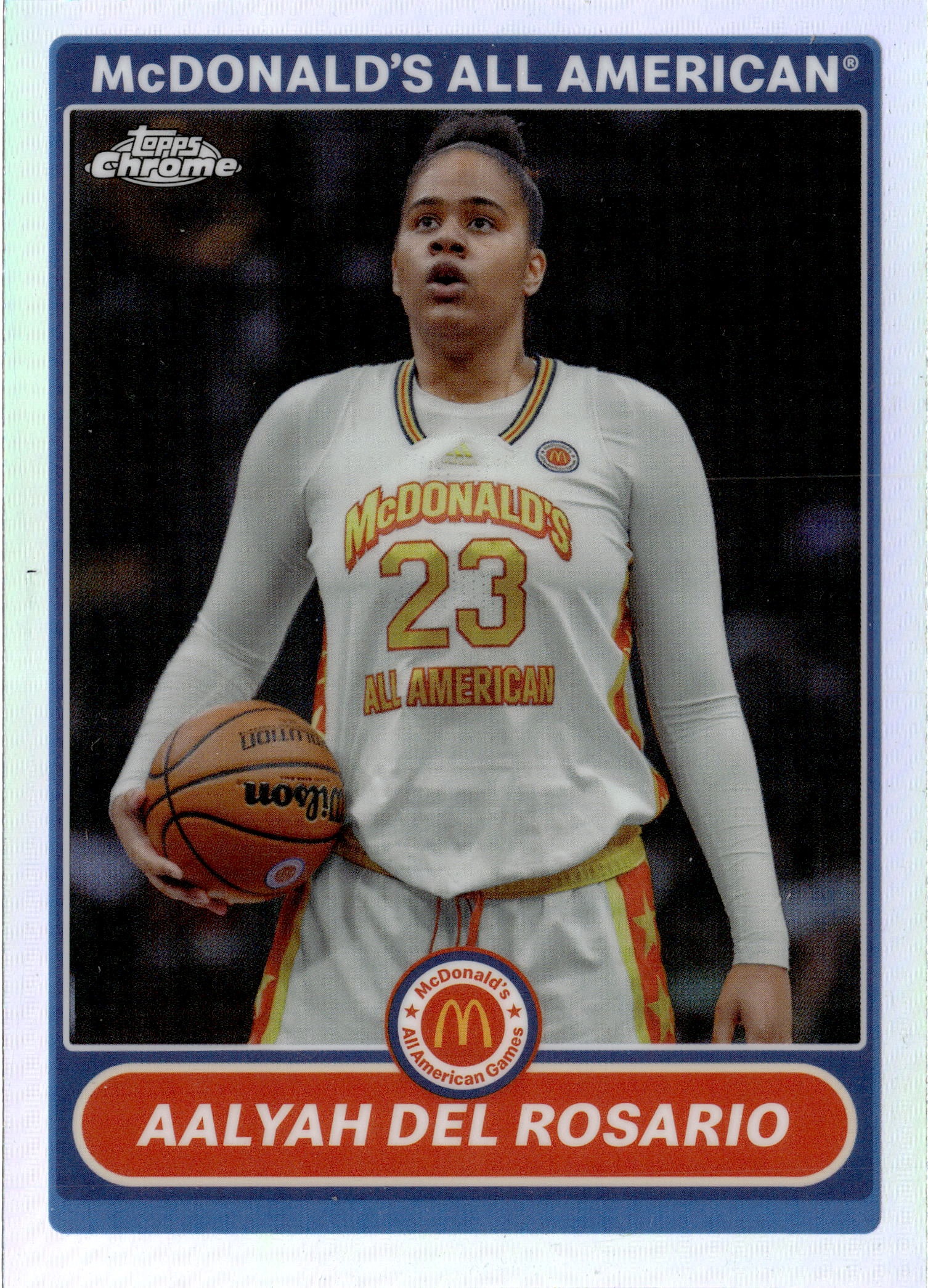 2023 Topps Chrome McDonald'S All American Aalyah Del Rosario graded slab