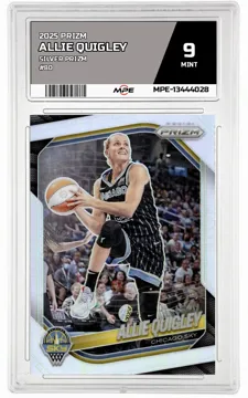 2025 PRIZM SILVER PRIZM #80 ALLIE QUIGLEY MPE 9 MINT — graded card up for auction