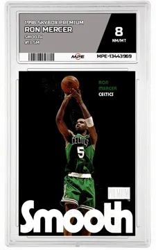 1998 SKYBOX PREMIUM Smooth #13 SM RON MERCER MPE 8 NM/MT — graded card up for auction