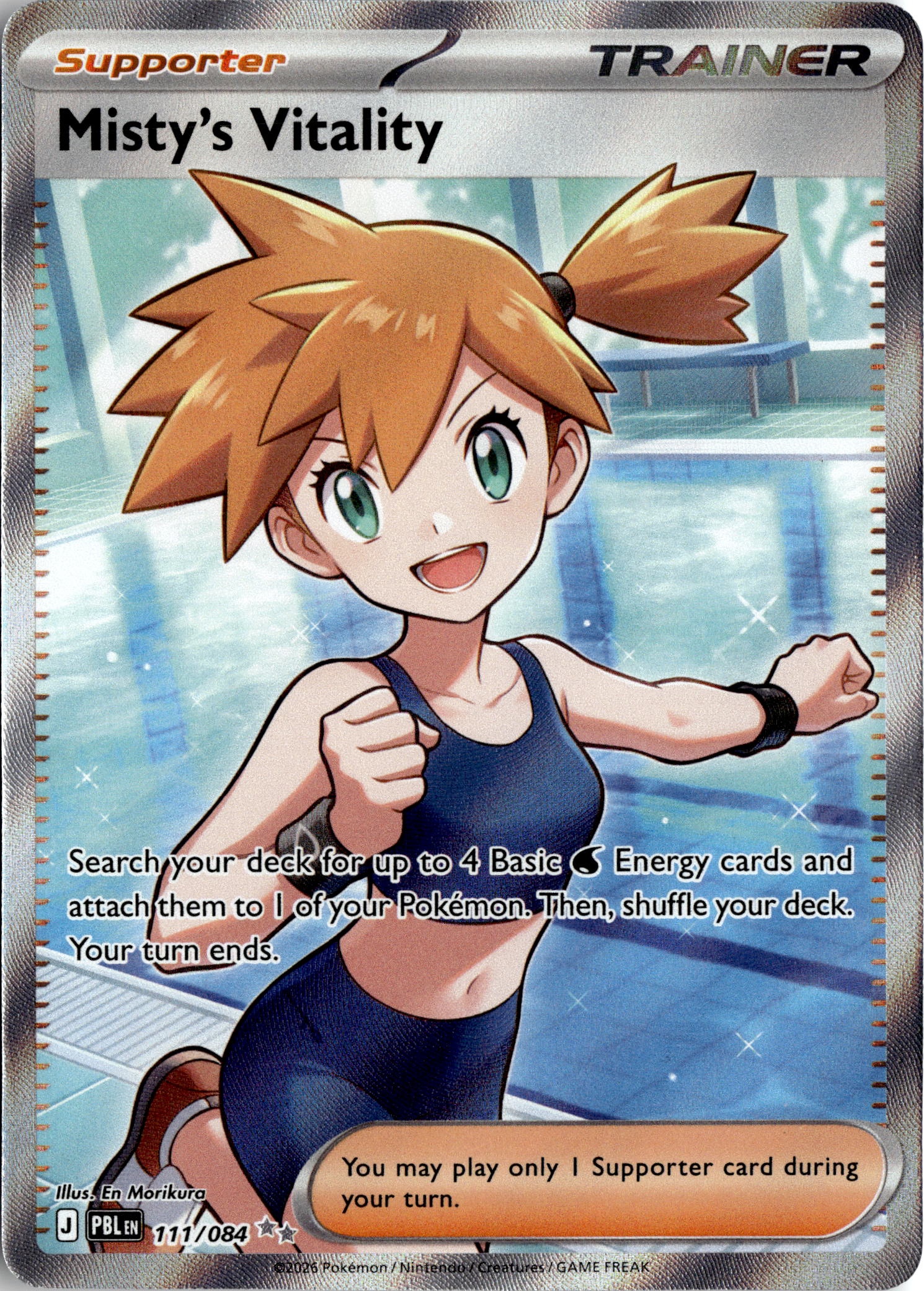 2026 Pokemon Mega Evolution Misty'S Vitality graded slab