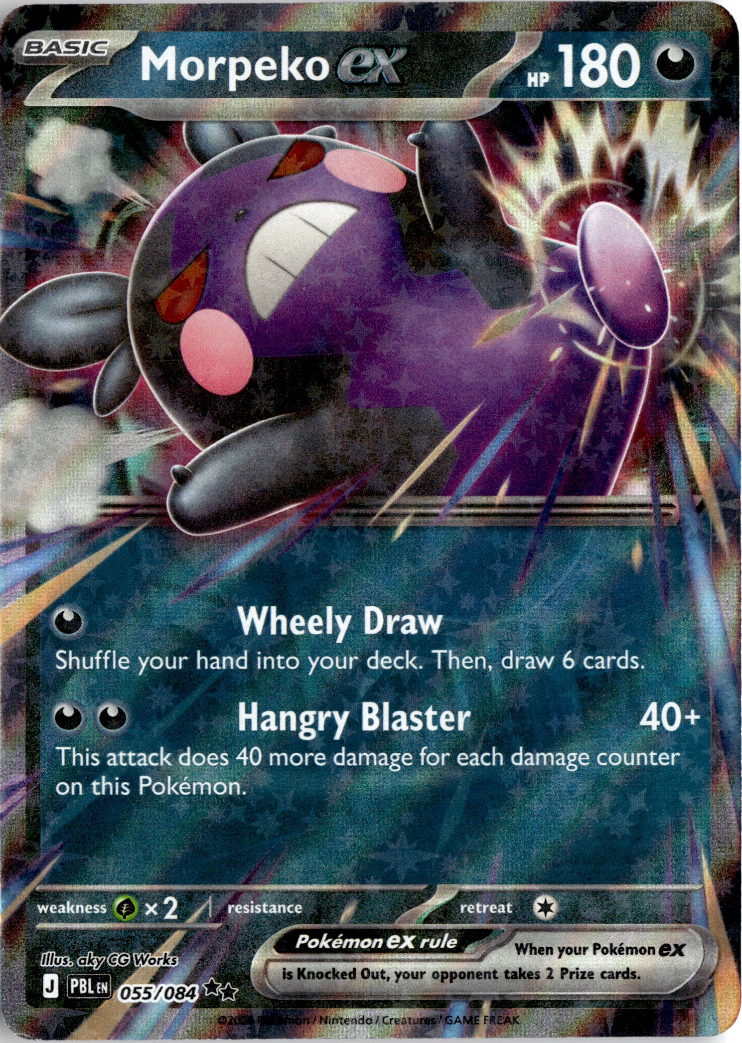 2026 Pokemon Mega Evolution Morpeko Ex graded slab
