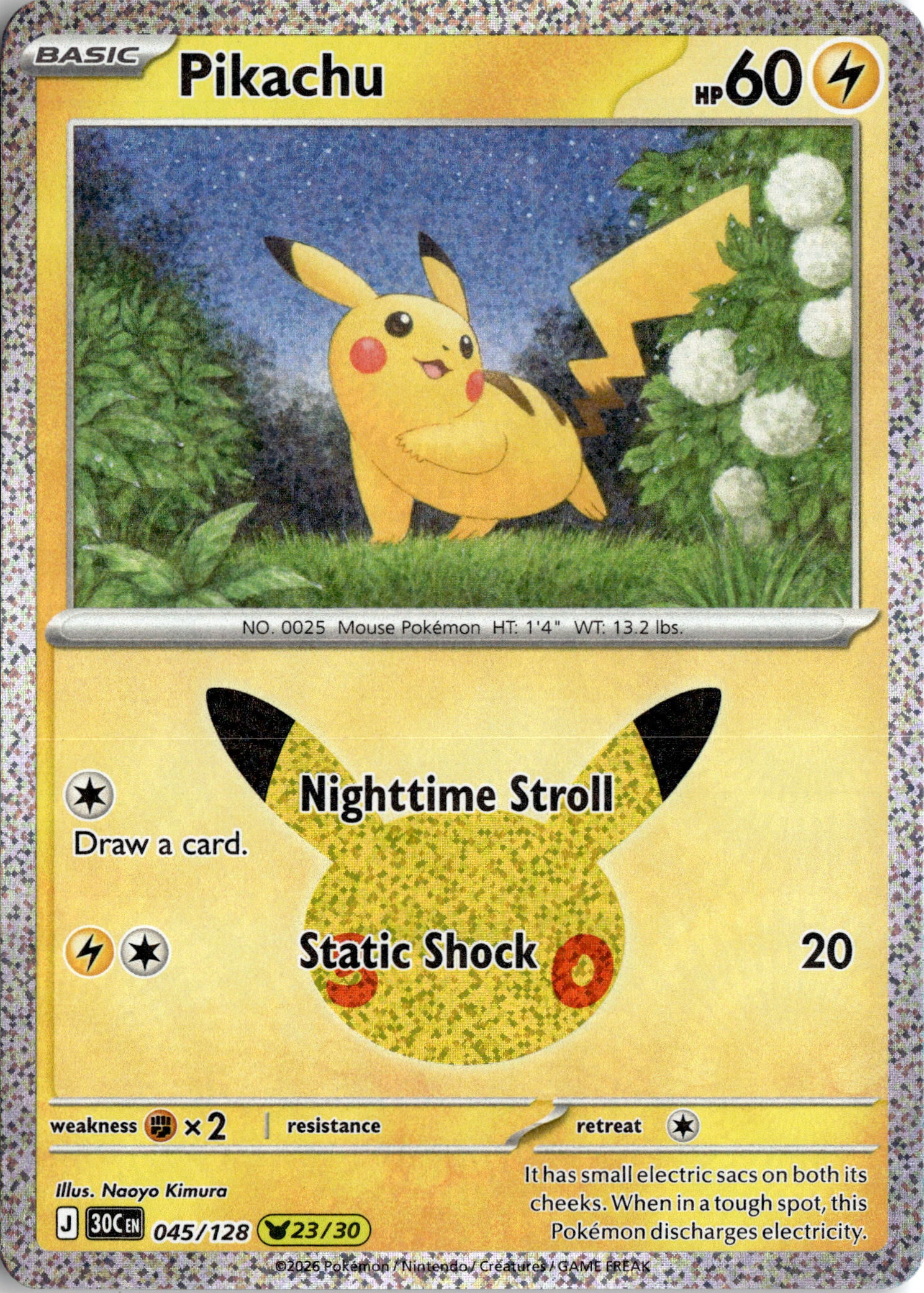 2026 Pokemon 30C En Pikachu graded slab