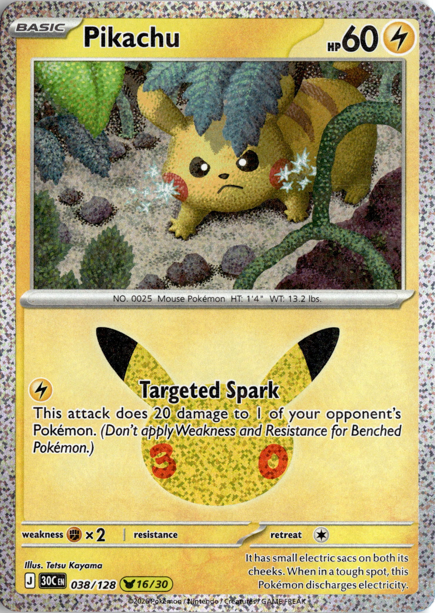 2026 Pokemon 30C En Pikachu graded slab