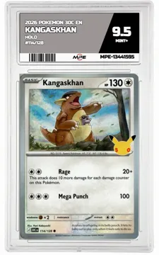 2026 POKEMON 30C EN HOLO #114/128 KANGASKHAN MPE 9.5 MINT+ — graded card up for auction