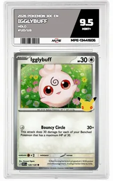 2026 POKEMON 30C EN HOLO #120/128 IGGLYBUFF MPE 9.5 MINT+ — graded card up for auction
