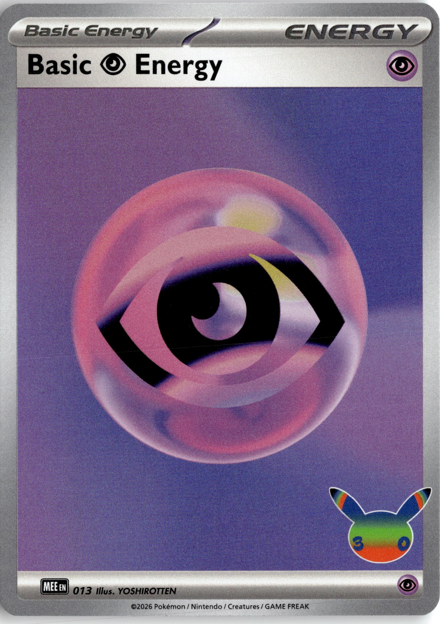 2026 Pokemon 30C En Basic Psychic Energy graded slab
