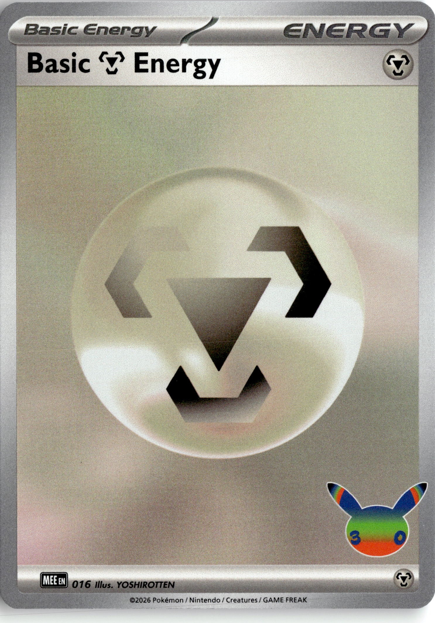 2026 Pokemon 30C En Basic Metal Energy graded slab
