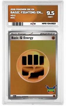 2026 POKEMON 30C EN HOLO #014 BASIC FIGHTING ENERGY MPE 9.5 MINT+ — graded card up for auction