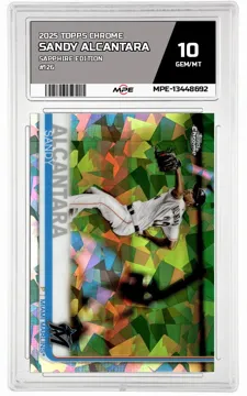 2025 TOPPS CHROME SAPPHIRE EDITION #126 SANDY ALCANTARA MPE 10 GEM/MT — graded card up for auction