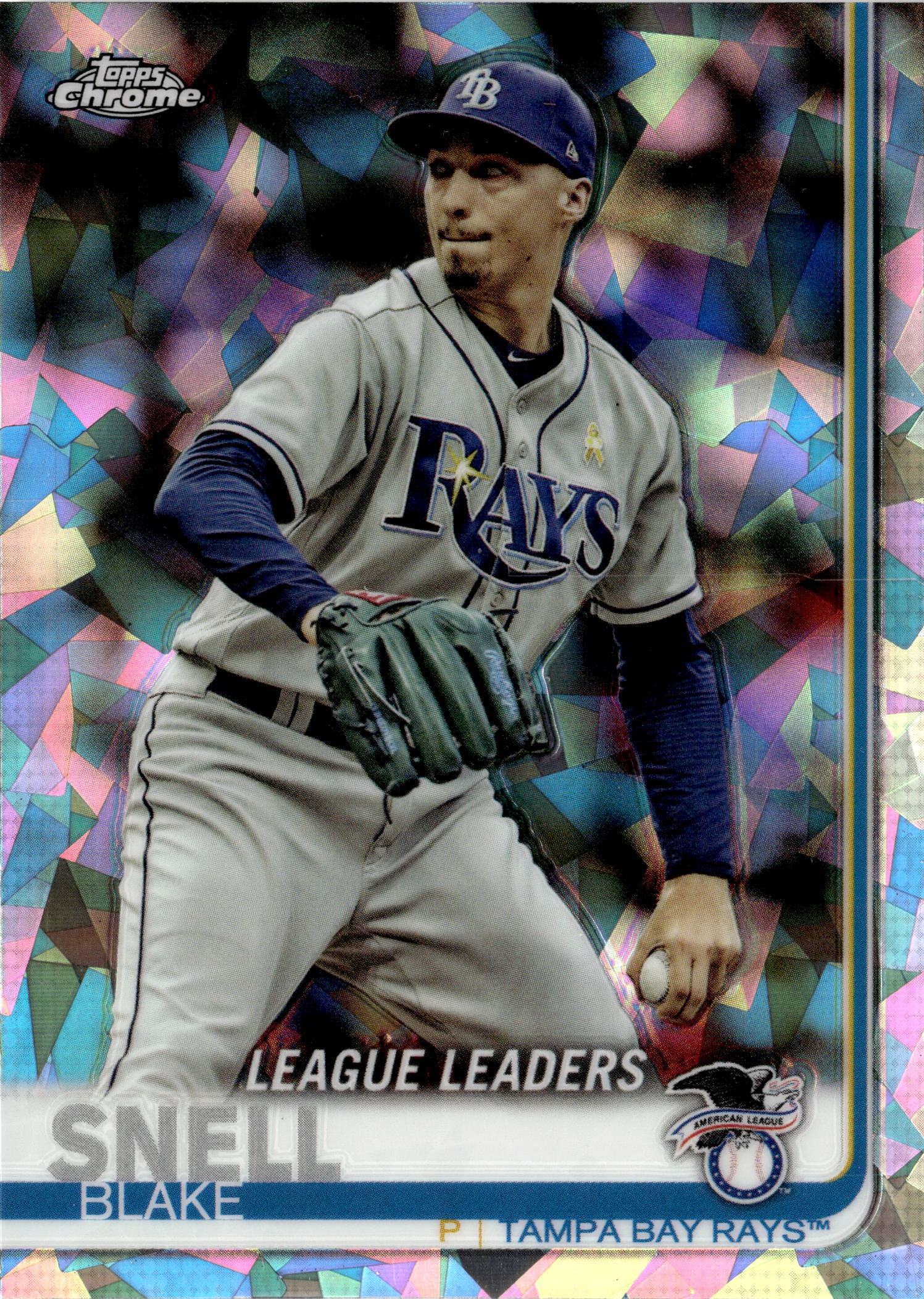 2019 Topps Chrome Blake Snell graded slab