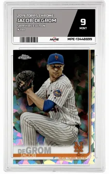 2019 TOPPS CHROME SAPPHIRE EDITION #200 JACOB DEGROM MPE 9 MINT — graded card up for auction