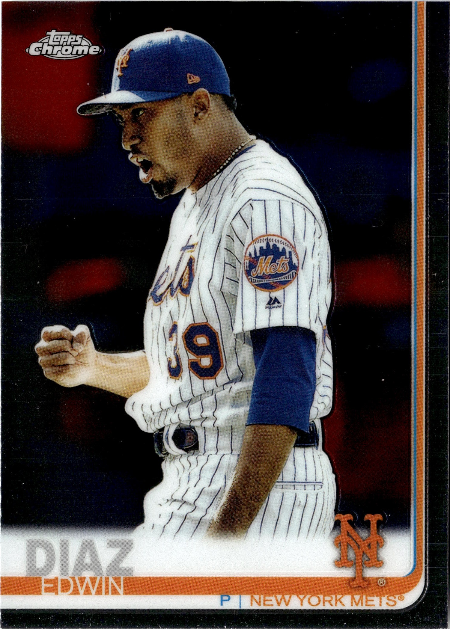 2019 Topps Chrome Edwin Diaz graded slab