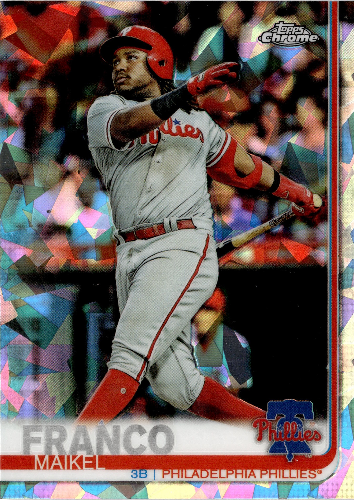 2019 Topps Chrome Maikel Franco graded slab