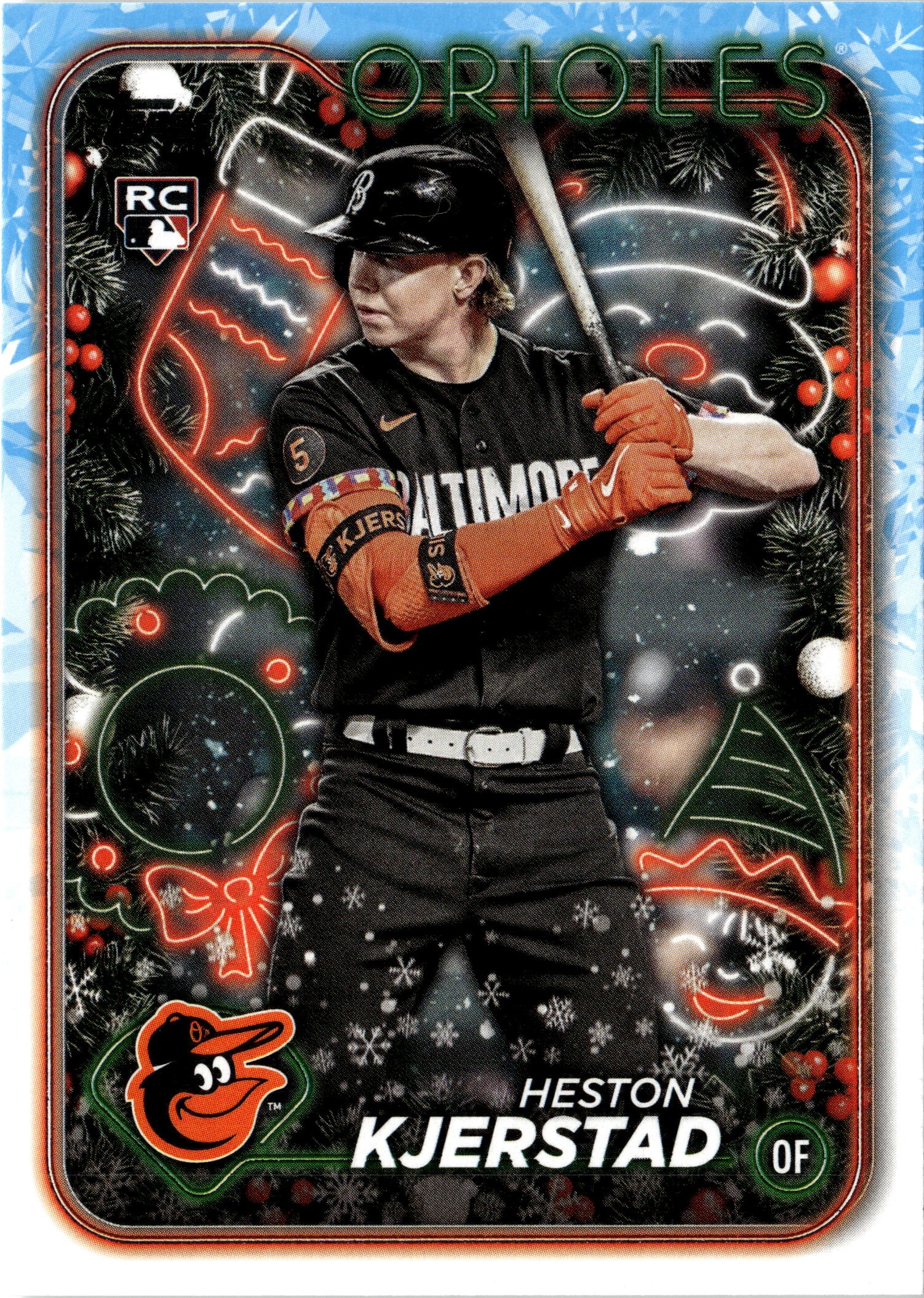2024 Topps Holiday Heston Kjerstad graded slab