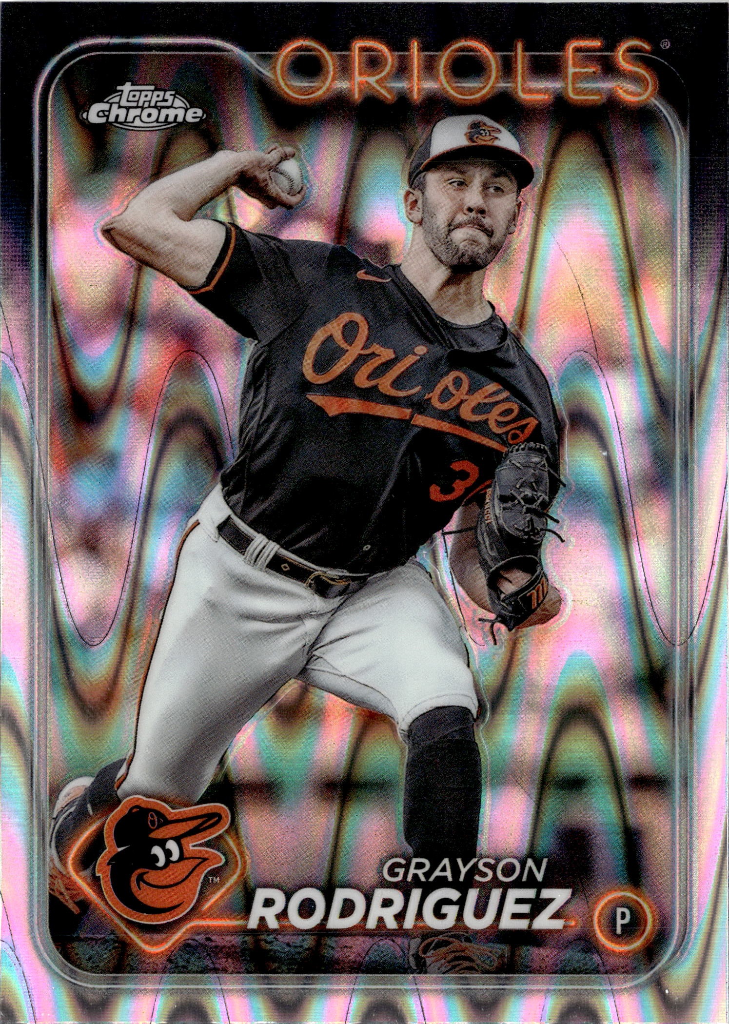 2024 Topps Chrome Grayson Rodriguez graded slab