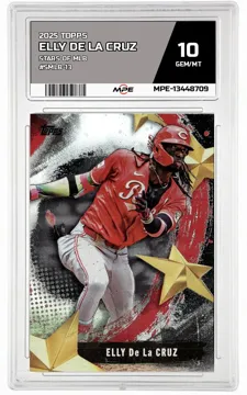 2025 TOPPS STARS OF MLB #SMLB-13 ELLY DE LA CRUZ MPE 10 GEM/MT — graded card up for auction