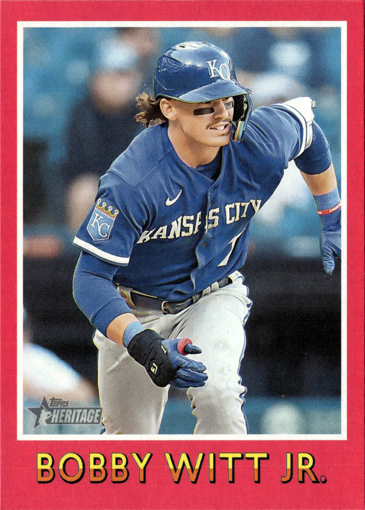 2024 Topps Heritage Bobby Witt Jr. graded slab
