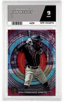 2022 BOWMAN INCEPTION /75 #35 RYAN RECKLEY MPE 9 MINT — graded card up for auction