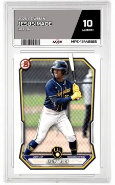 2026 BOWMAN #BP-96 JESUS MADE MPE 10 GEM/MT — graded card up for auction