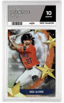 2025 TOPPS STARS OF MLB #SMLB-58 JOSE ALTUVE MPE 10 GEM/MT — graded card up for auction