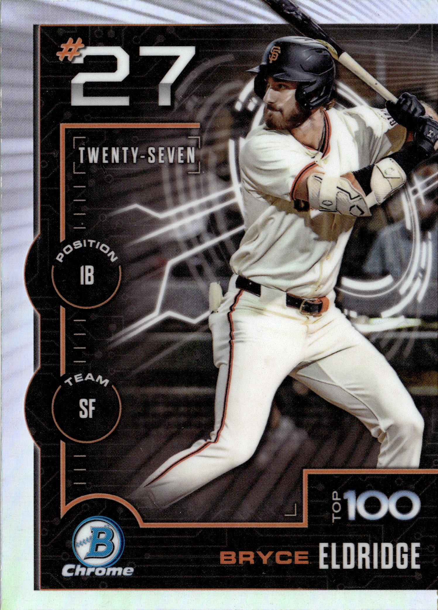 2025 Bowman Chrome Bryce Eldridge graded slab