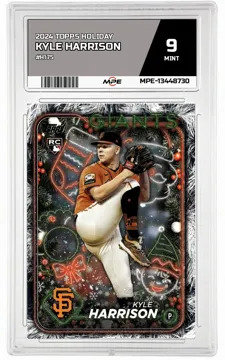 2024 TOPPS HOLIDAY #H175 KYLE HARRISON MPE 9 MINT — graded card up for auction