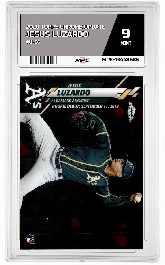 2020 TOPPS CHROME UPDATE #U-56 JESUS LUZARDO MPE 9 MINT — graded card auctioned from the MPE vault
