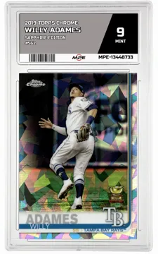 2019 TOPPS CHROME SAPPHIRE EDITION #562 WILLY ADAMES MPE 9 MINT — graded card up for auction