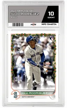 2022 TOPPS HOLIDAY #HW44 JULIO RODRIGUEZ MPE 10 GEM/MT — graded card up for auction