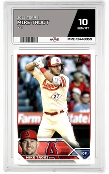 2023 TOPPS #27 MIKE TROUT MPE 10 GEM/MT — graded card up for auction