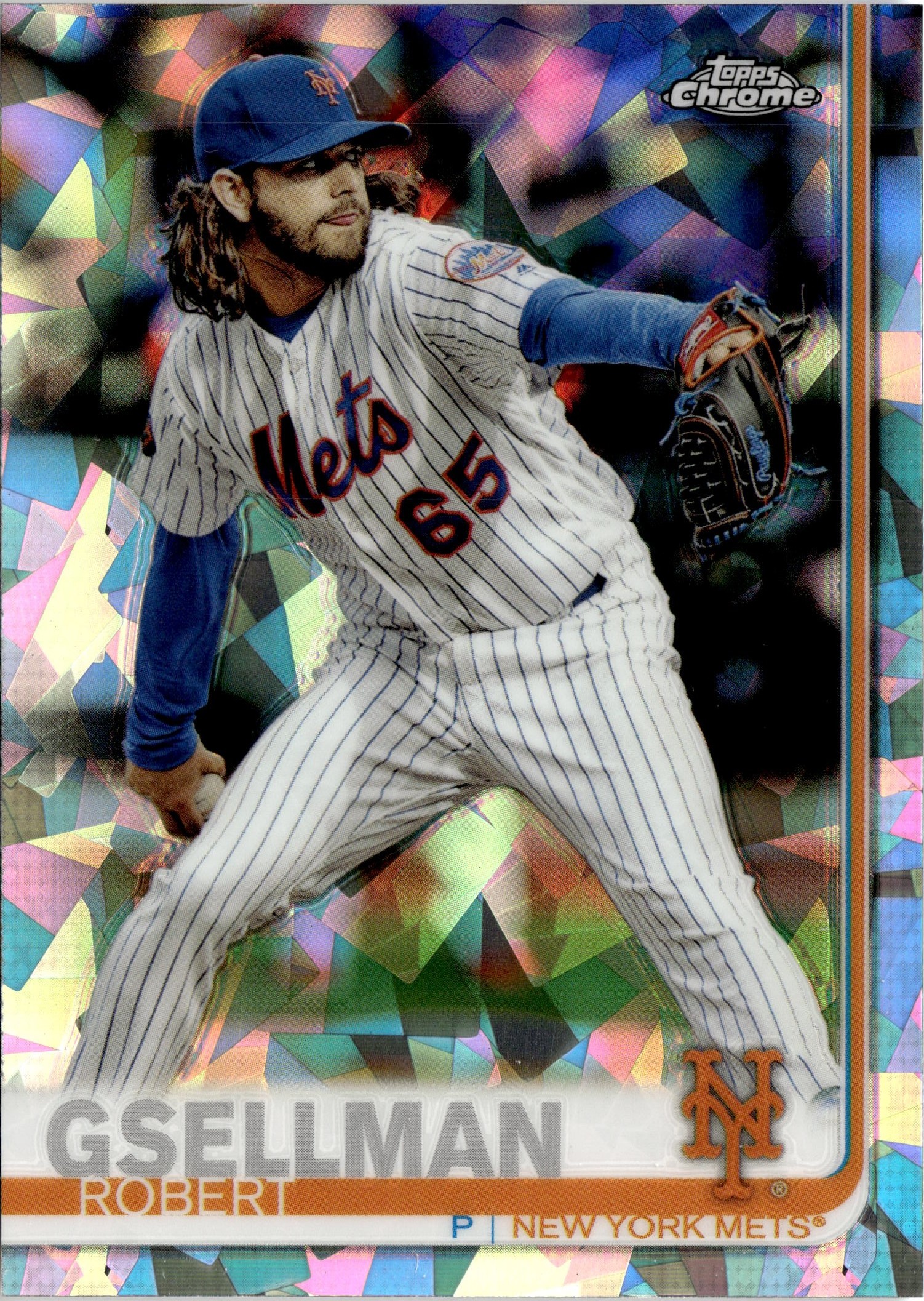 2019 Topps Chrome Update Robert Gsellman graded slab